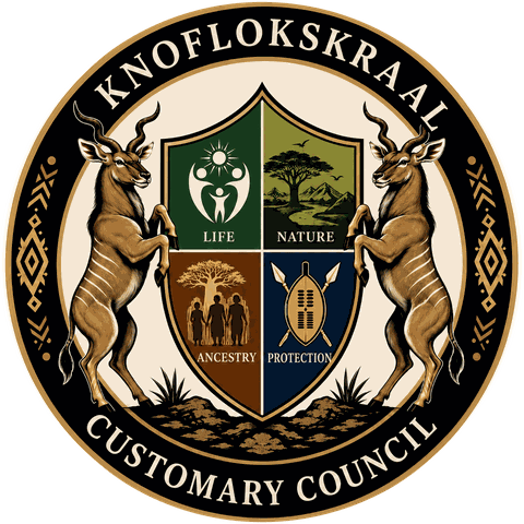 Seal of the Knoflokskraal Customary Council — Life, Nature, Ancestry, Protection